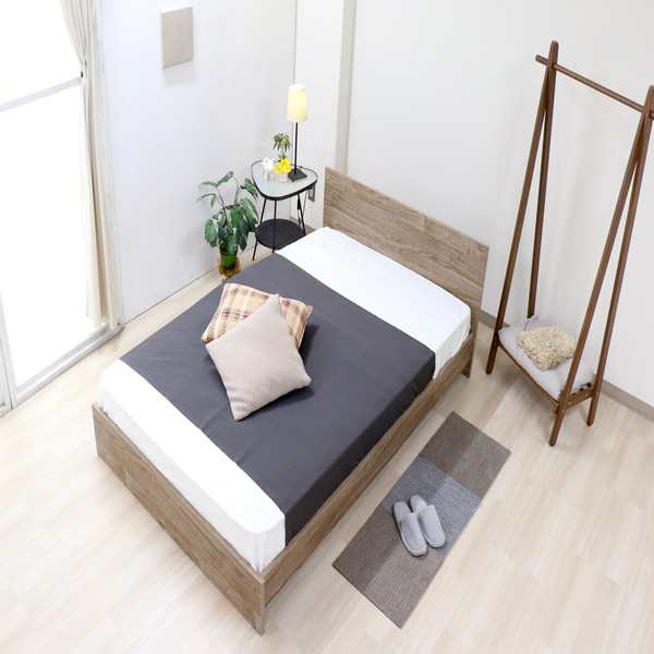 ベッド シングル 約幅106cm フレームのみ ヴィンテージナチュラル 日本