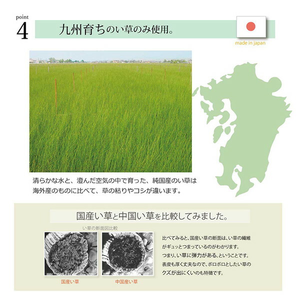 キッチンマット 幅広タイプ おしゃれ い草 畳 約60×270cm ネイビー 和 モダン 【北海道・沖縄・離島配送不可】_9