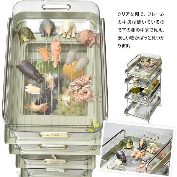 収納ワゴン 5段 約幅270mm ホワイト ポリプロピレン フェミニワゴン サイドワゴン 組立品 リビング ダイニング ベッドルーム 【北海道・沖縄・離島配送不可】 キッチンワゴン