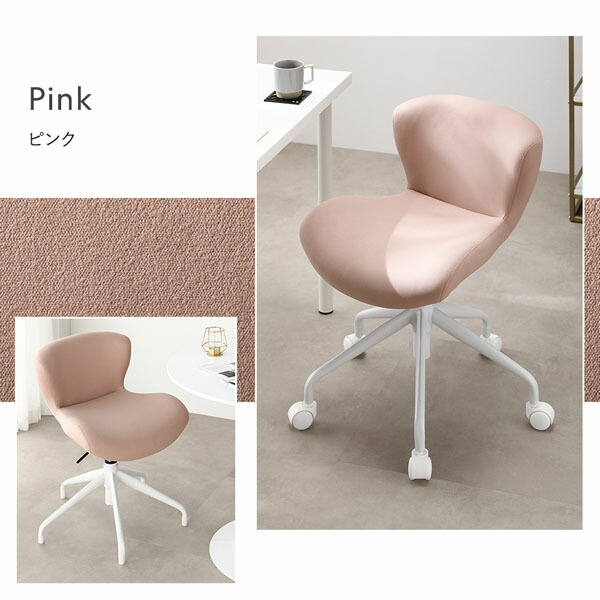 デスクチェア プレーン生地 グレー ブラック脚 昇降式 キャスター付き ローバック コンパクト オフィスチェア 【北海道・沖縄・離島配送不可】_7