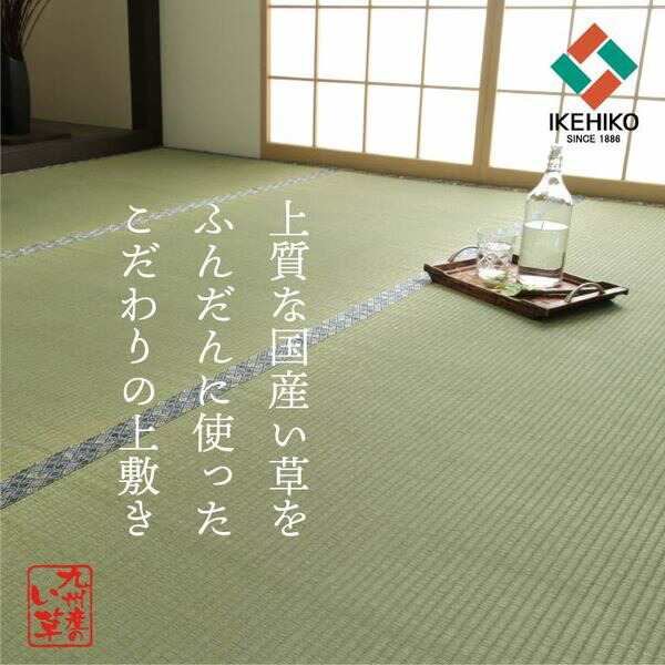 純国産 い草 上敷き 上質ない草で作った カーペット 双目織 江戸間6畳（約261×352cm） 【北海道・沖縄・離島配送不可】_1