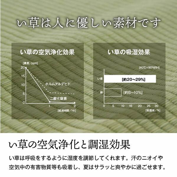 純国産 い草 上敷き 上質ない草で作った カーペット 双目織 江戸間6畳（約261×352cm） 【北海道・沖縄・離島配送不可】_2