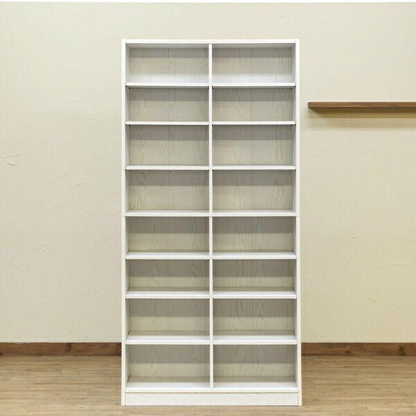 本棚・多目的ラック　180×88 ホワイト 本棚・多目的ラック 約180×88cm WW（ホワイトウォッシュ） 組立