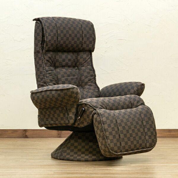 低反発入り　レバー式リクライニングチェア 低反発入り レバー式リクライニングチェア 組立品 【北海道・沖縄