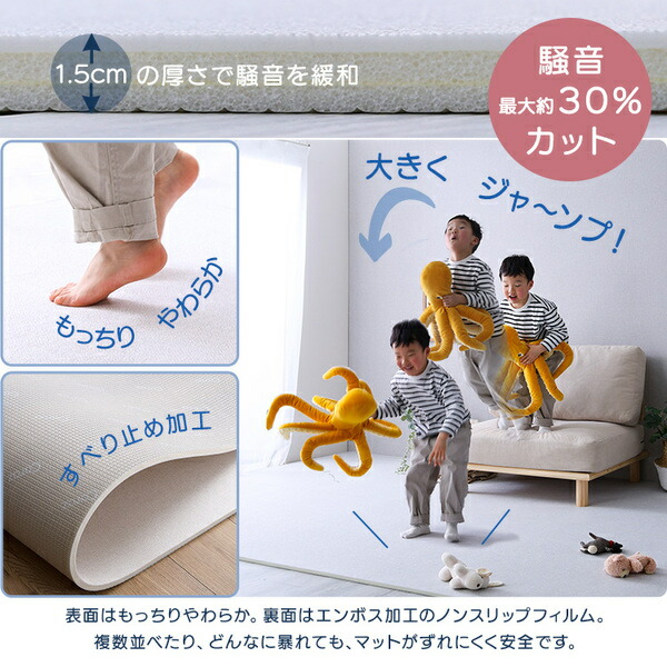 継ぎ目がない！PVCロールマット スリムロング（約110×500cm） グレー 【北海道・沖縄・離島配送不可】_7