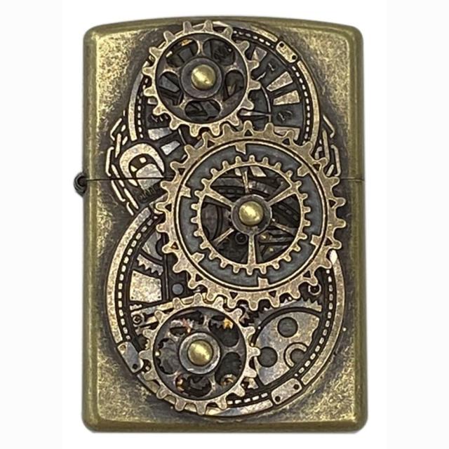 ZIPPO(ジッポー) ZG-BB ギアメタル ブラスバレル仕上げ オイルライター 【北海道・沖縄・離島配送不可】