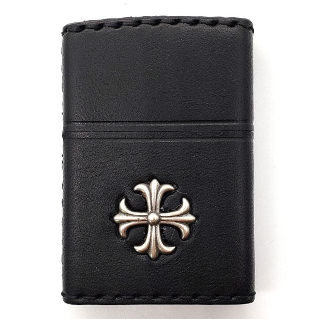 ZIPPO(ジッポー) 2CM-3BK カワマキ 牛革巻き 十字架 ブラック オイルライター 【北海道・沖縄・離島配送不可】