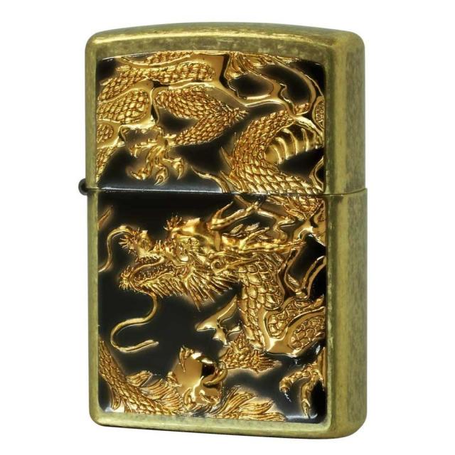 ZIPPO(ジッポー) Z3D-DR BNG 立体電鋳板 ブラスバレル 3D ドラゴン オイルライター 【北海道・沖縄・離島配送不可】