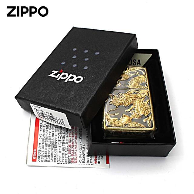 ZIPPO(ジッポー) Z3D-DR BNG 立体電鋳板 ブラスバレル 3D ドラゴン オイルライター 【北海道・沖縄・離島配送不可】_3