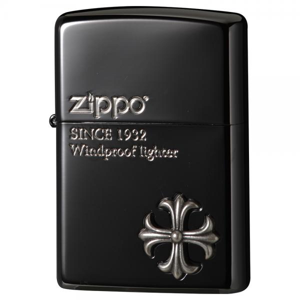ZIPPO(ジッポー) 2CM-2 ブラックニッケル クロスメタル オイルライター 【北海道・沖縄・離島配送不可】