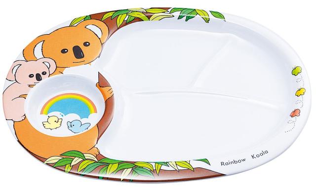 （まとめ買い）エンテック メラミンお子様ランチ皿 コアラ L-6 〔×3〕の通販は