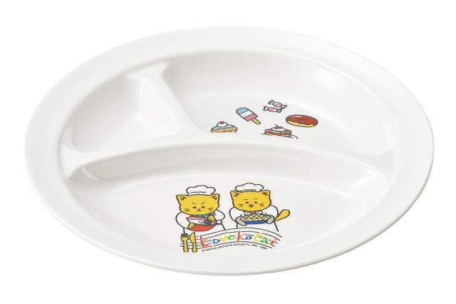 （まとめ買い）エンテック お子様食器 こねこたい 丸ランチ皿(大) KO-1 〔×3〕の通販は 5,280円