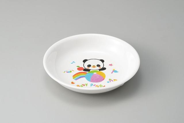 （まとめ買い）エンテック お子様食器 赤ちゃんパンダ 大皿 PA-26 〔×5〕 【北海道・沖縄・離島配送不可】