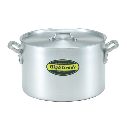 カンダ ハイグレード アルミ半寸胴鍋 目盛付 45cm(46L) 【北海道・沖縄