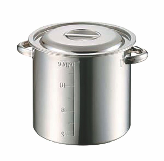 赤川器物製作所 AG モリブデン目盛付寸胴鍋 27cm(15.0L)