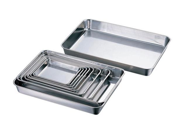 AG 18-8 番重 特大浅 手付 (026039-002)