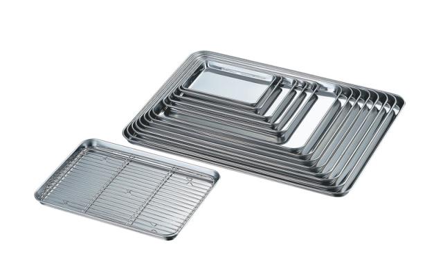 （まとめ買い）赤川器物製作所 AG 18-0浅型ケーキバット 20インチ 〔×3〕の通販は 8,473円