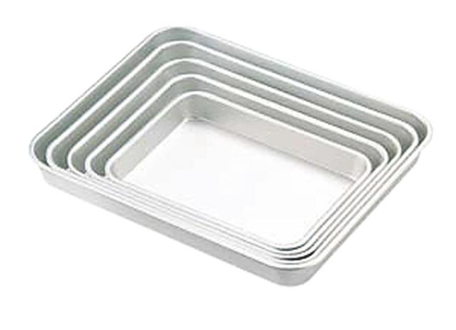 （まとめ買い）中尾アルミ製作所 アルマイトN型浅バット 16号 〔×3〕 【北海道・沖縄・離島配送不可】