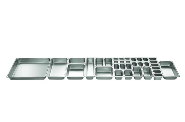（まとめ買い）本間製作所 仔犬印 18-8 ホテルパン2100 L1/12 深さ100mm (0.6L) 〔×3〕の通販は