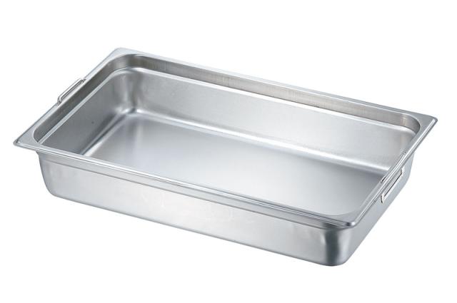 本間製作所 仔犬印 18-8 ホテルパンIIフック付 1/1 深さ150mm 【北海道・沖縄・離島配送不可】