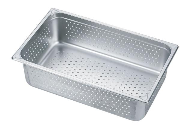 カンダ HG 18-8 ホテルパン穴明 1/2 深さ200mm 7128PF 【北海道・沖縄・離島配送不可】