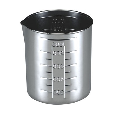 （まとめ買い）一菱金属 口付水マス 計量カップ 取手無 2000cc 〔×3〕の通販は 8,102円