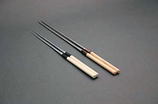 カンダ 水牛桂柄盛箸 27cm 【北海道・沖縄・離島配送不可】