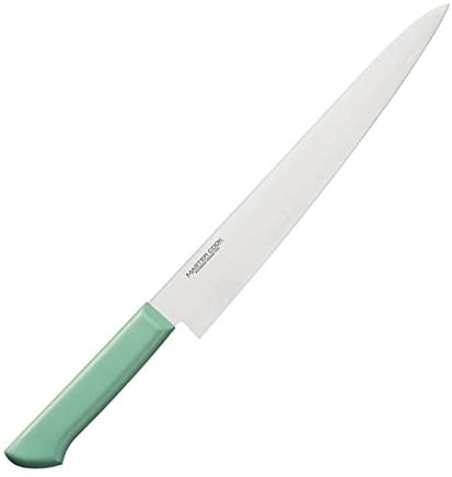 マスターコック 抗菌カラー包丁 筋引 両刃 MCSK-300 グリーン（130262）07-0257-0315 キッチン、台所用品 マスターコック抗菌カラー庖丁 筋引 MCSK-300 ブラウン\u003cbr\u003e洋庖丁 洋