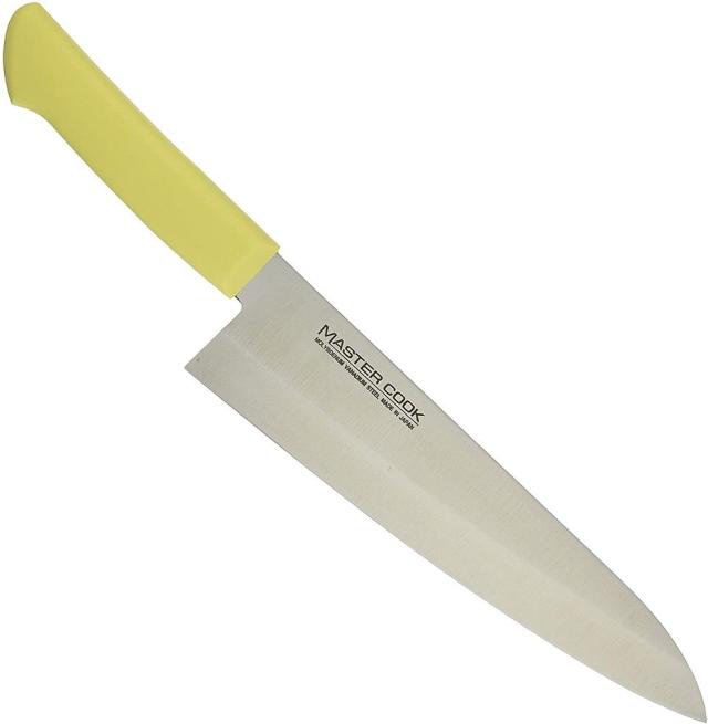 片岡製作所 マスターコック 抗菌カラー包丁 MCDK-240 洋出刃包丁 24cm イエロー 【北海道・沖縄・離島配送不可】
