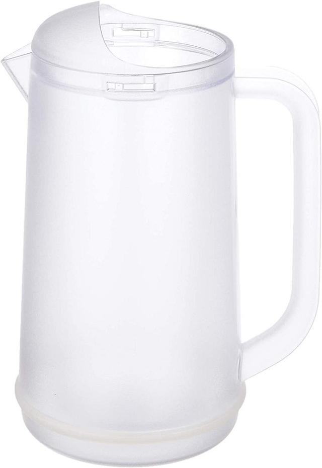 （まとめ買い）本間冬治工業 ポリカーボ ノンウェットピッチャーBタイプ 1.2L クリアー 〔×3〕 【北海道・沖縄・離島配送不可】