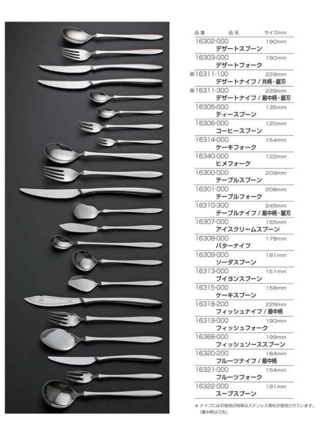 18-10プレコ No.16300 デザートナイフ (H・H)鋸刃の通販はau PAY