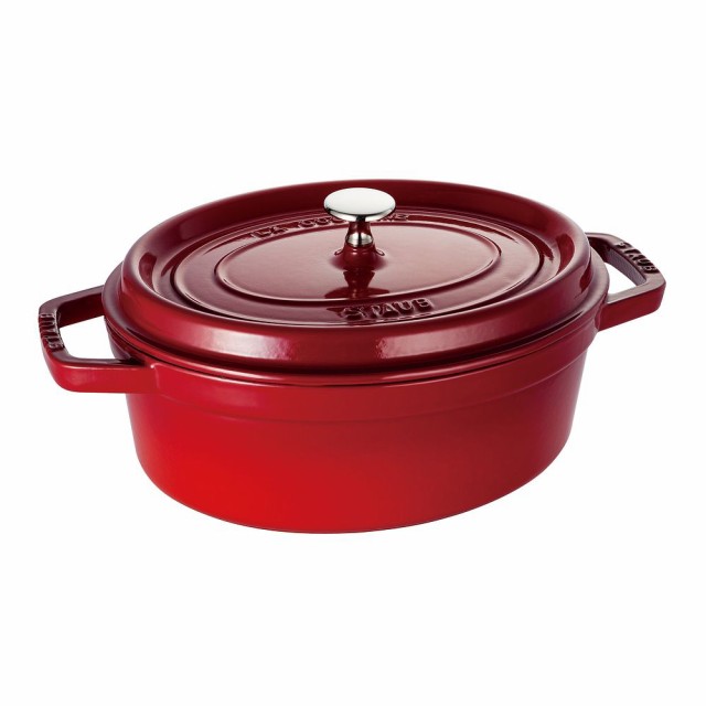 【新品未使用】staub ココット オーバル チェリー 23cmやまねこ屋