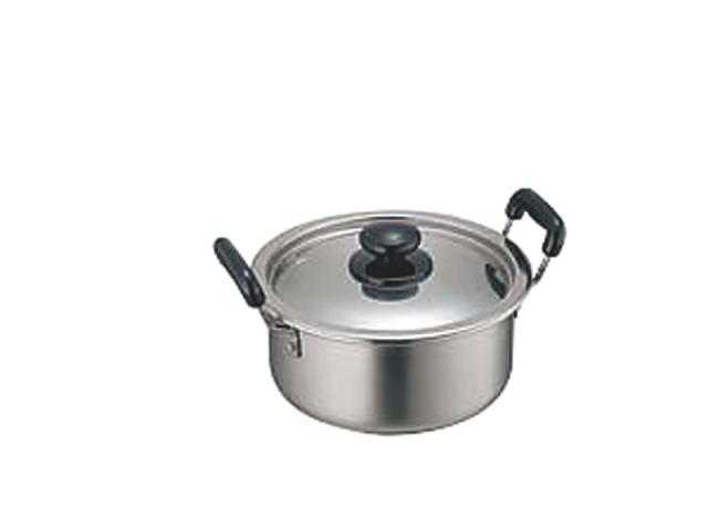 カンダ 18-0モリブデン実用鍋 両手 27cm(7.2L)の通販は