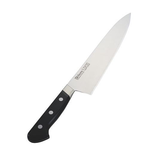中條金物 ミソノUX10 ツバ付牛刀包丁 21cm No.712 【北海道・沖縄・離島配送不可】