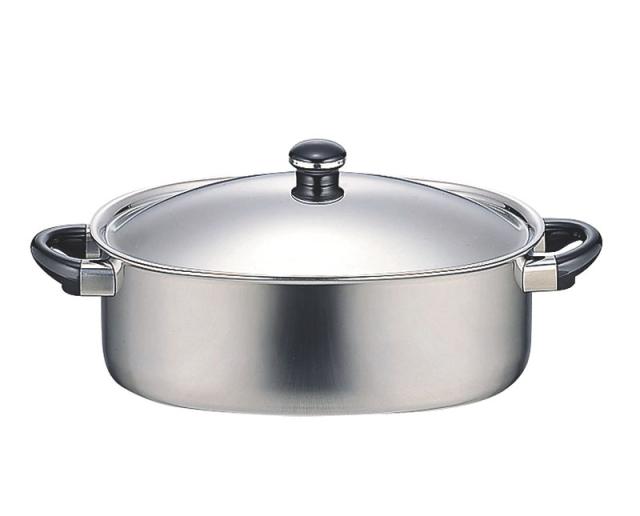 中尾アルミ製作所 キング アルミ打出料理鍋(目盛付) 45cm(23.0L