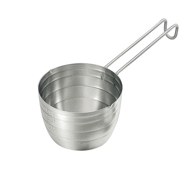 （まとめ買い）日本メタルワークス 18-8IKD抗菌 湯煎計量カップ 200cc 〔×3〕 【北海道・沖縄・離島配送不可】