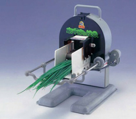 千葉工業所 手動ネギ丸120(輪切り) 送り装置付 【北海道・沖縄・離島配送不可】