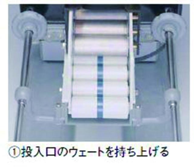 千葉工業所 手動ネギ丸120(輪切り) 送り装置付 【北海道・沖縄・離島