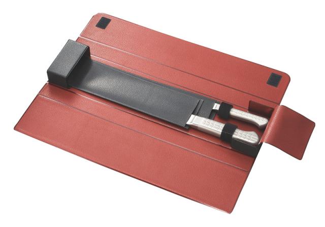 貝印 包丁ケース 黒 2本用 【北海道・沖縄・離島配送不可】の通販はau