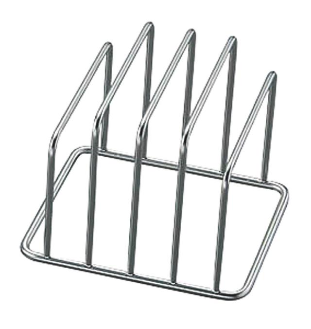 カンダ 18-8ミニまな板立て 4枚立 【北海道・沖縄・離島配送不可】