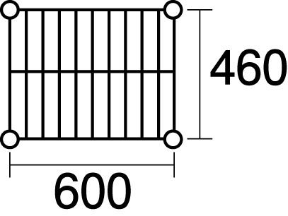 本間冬治工業 430弁慶シェルフ 棚 奥行460×幅600mm 430-460-600 【北海道・沖縄・離島配送不可】