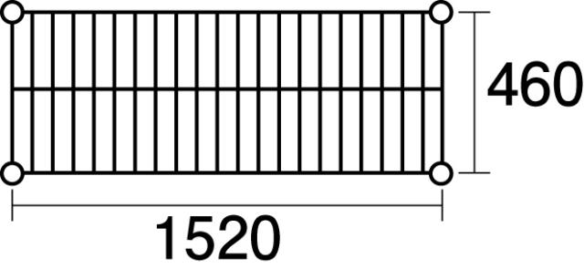 本間冬治工業 304耐冷仕様弁慶ステンレスシェルフ 棚 奥行460×幅1520mm 耐冷-460-1520の通販は 21,403円