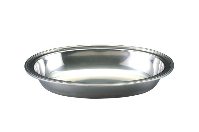 三宝産業 中華チューフィング小判 18-8深型フードパン(ウォーターパン)手無 小判 単品 【北海道・沖縄・離島配送不可】