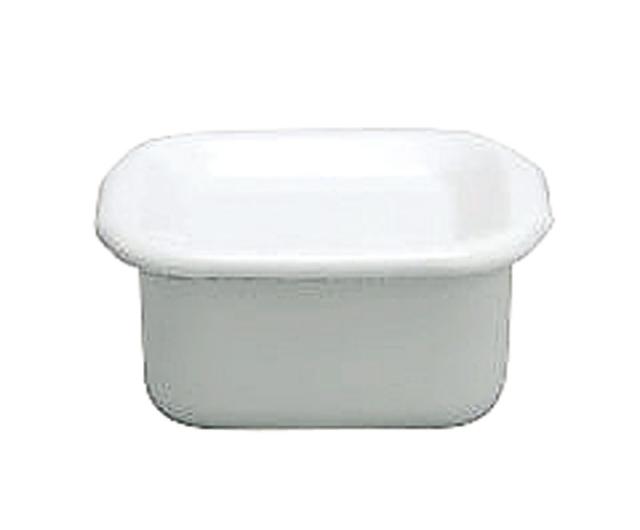 （まとめ買い）野田琺瑯 保存容器 White Series スクウェア S 琺瑯蓋付 WSH-S 〔×3〕 【北海道・沖縄・離島配送不可】