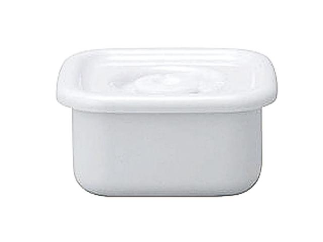 （まとめ買い）野田琺瑯 保存容器 White Series スクウェア S 密閉蓋付 WSM-S 〔×3〕 【北海道・沖縄・離島配送不可】