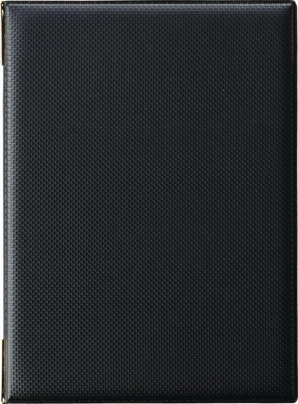 （まとめ買い）えいむ 店舗用品 カーボンタイプメニューブック ピンタイプ B5・6ページ LB-932 ブラック 〔×3〕 【北海道・沖縄・離島配送不可】 7,330円