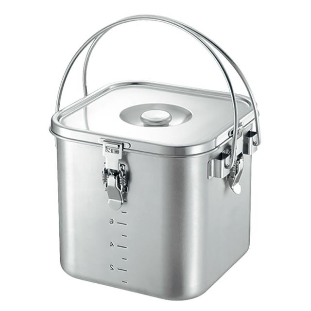本間製造所 KO 19-0電磁膳だて器相応う角型滋養物供給缶(目盛付) 24糎 12.2L 【北海道・沖縄・離島送りとどける不可】