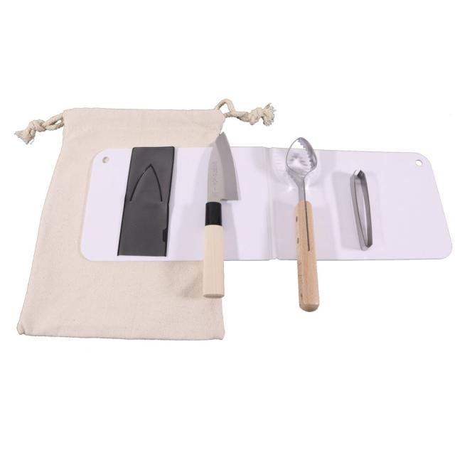 （まとめ買い）カンダ 捌キング 魚捌き 4点セット まな板 出刃包丁 骨抜き ウロコ取り 〔×3〕 【北海道・沖縄・離島配送不可】