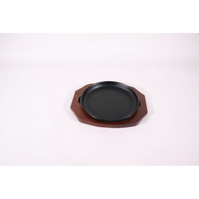 （まとめ買い）三和精機製作所 S ステーキ皿 丸型B 19cm 〔×3〕 【北海道・沖縄・離島配送不可】