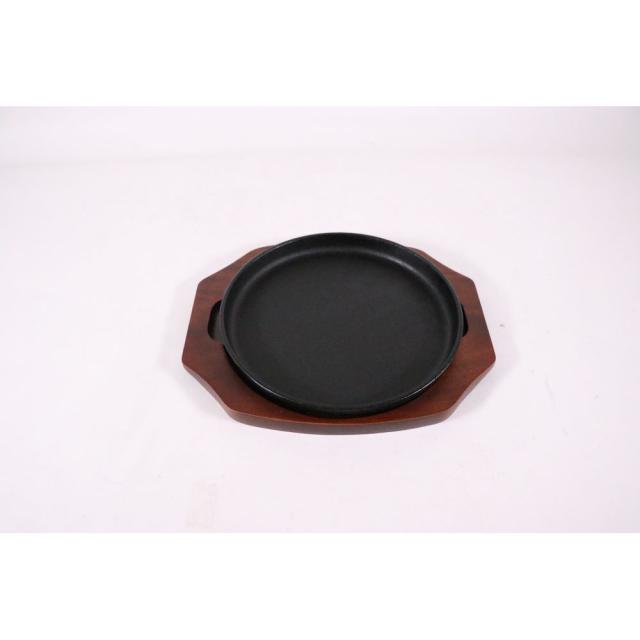 （まとめ買い）三和精機製作所 S ステーキ皿 丸型B 22cm 〔×3〕 【北海道・沖縄・離島配送不可】